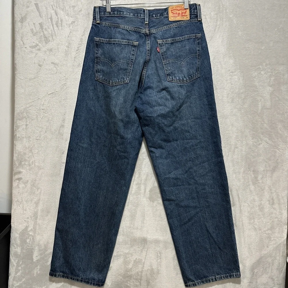 Levi's 578 Men's‎ Jeans Size 32 Baggy Denim Med Wash Blue High Rise Straight Leg